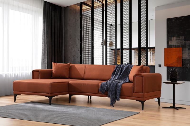 Naoko Sovesofa med divan - Rød - Møbler - Sofaer - Sovesofaer