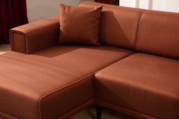 Naoko Sovesofa med divan - Rød - Møbler - Sofaer - Sovesofaer