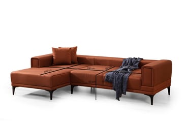 Naoko Sovesofa med divan - Rød - Møbler - Sofaer - Sovesofaer