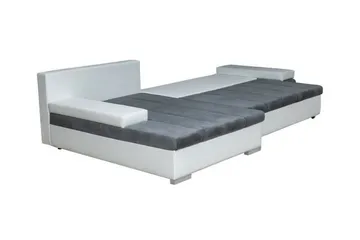 Naoma 3-seter Venstre L-formet Sovesofa med Oppbevaring i Stoff - Beige - Møbler - Sofaer - Sovesofaer