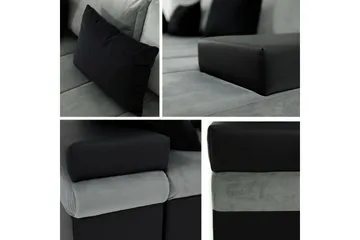 Naoma 3-seter Venstre L-formet Sovesofa med Sjeselong i Bouclé - Beige - Møbler - Sofaer - Sovesofaer