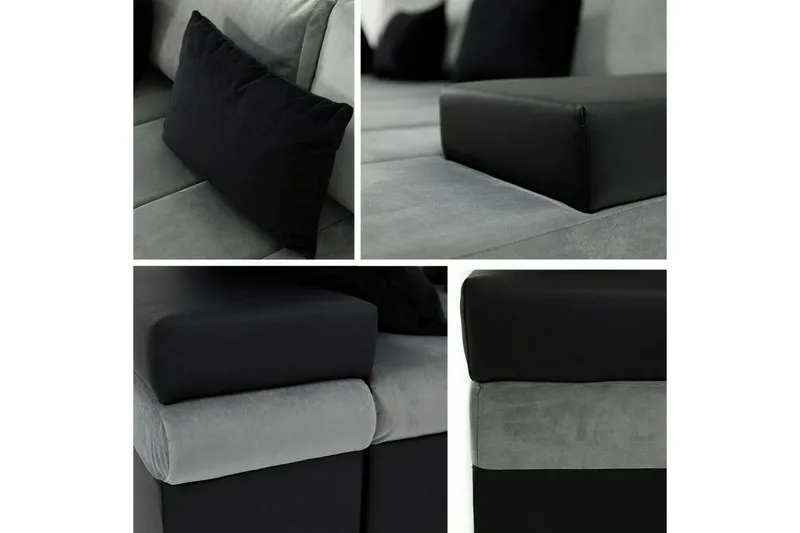 Naoma 3-seter Venstre L-formet Sovesofa med Sjeselong i Bouclé - Beige - Møbler - Sofaer - Sovesofaer