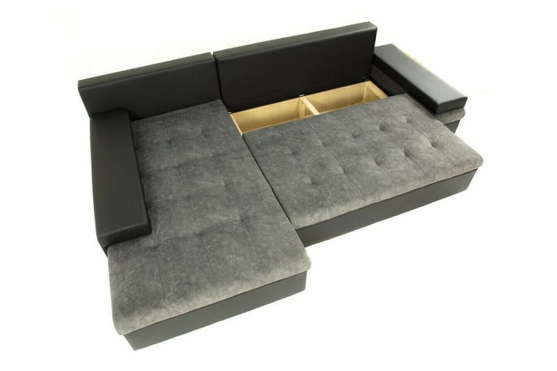 Naoma 3-seters Hjørnesovesofa - Akasie/Hvit - Møbler - Sofaer - Sovesofaer
