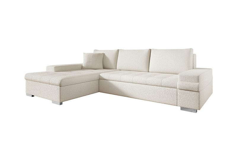 Naoma 3-seters Hjørnesovesofa - Akasie/Hvit - Møbler - Sofaer - Sovesofaer