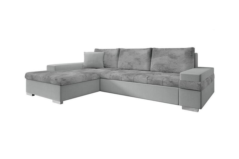 Naoma 3-seters Hjørnesovesofa - Lysegrå - Møbler - Sofaer - Sovesofaer