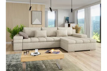 Naoma 3-seters hjørnesovesofa - Møbler - Sofaer - Sovesofaer