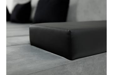 Naoma 3-seters Sovesofa med Divan L-formet Høyre med Oppbeva - Fløyel/Grå - Møbler - Sofaer - Sovesofaer