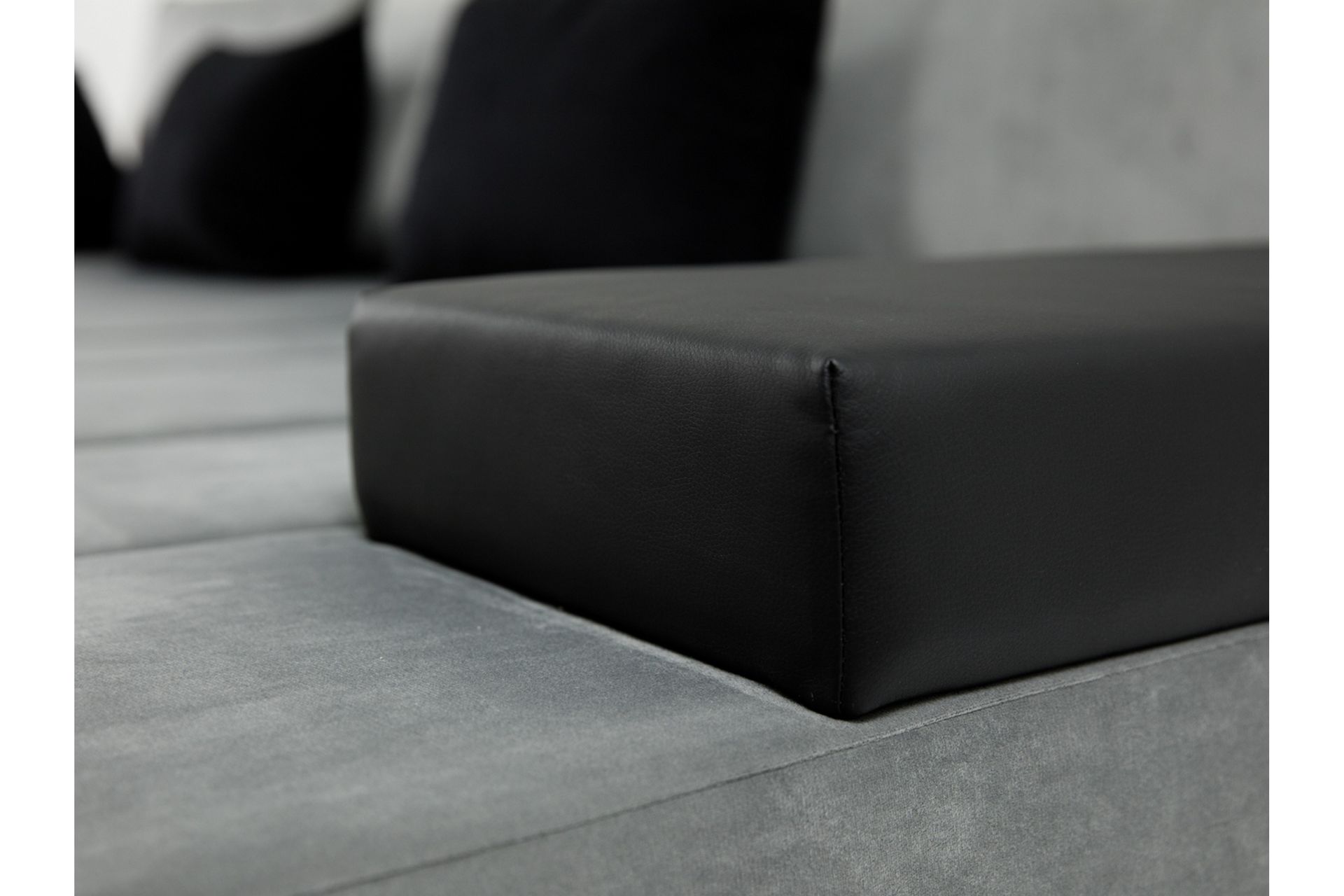 Naoma 3-seters Sovesofa med Divan L-formet Høyre med Oppbeva - Fløyel/Grå - Møbler - Sofaer - Sovesofaer