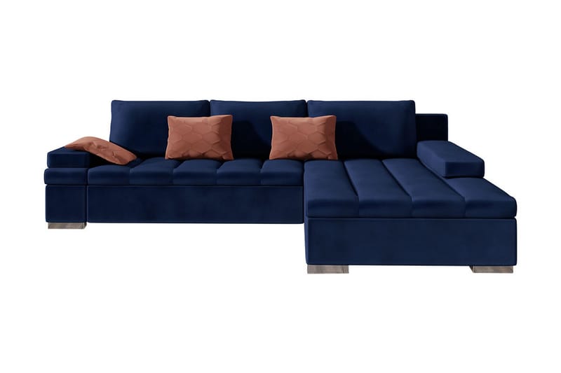Naoma Sovesofa Høyre - Blå - Møbler - Sofaer - Sovesofaer