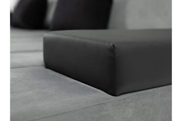 Naoma Sovesofa Med 3-Seters Divan - Svart - Møbler - Sofaer - Sovesofaer