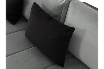 Naoma Sovesofa Med 3-Seters Divan - Svart - Møbler - Sofaer - Sovesofaer