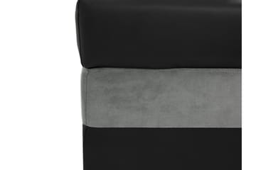 Naoma Sovesofa Med 3-Seters Divan - Svart - Møbler - Sofaer - Sovesofaer