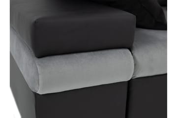 Naoma Sovesofa Med 3-Seters Divan - Svart - Møbler - Sofaer - Sovesofaer