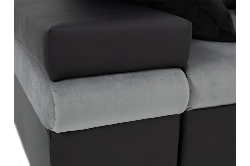 Naoma Sovesofa Med 3-Seters Divan - Svart - Møbler - Sofaer - Sovesofaer