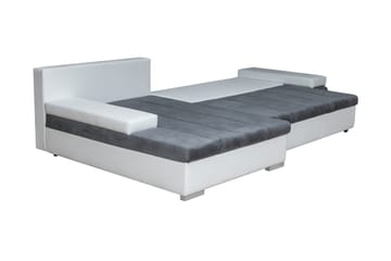 Naoma Sovesofa med Divan 4-sits - Grå - Møbler - Sofaer - Sovesofaer