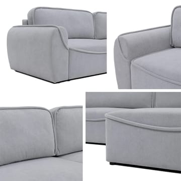 Navrel 3-seters Sovesofa med Sjeselong og Oppbevaring - Beige - Møbler - Sofaer - Sovesofaer
