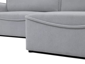 Navrel 3-seters Sovesofa med Sjeselong og Oppbevaring - Beige - Møbler - Sofaer - Sovesofaer