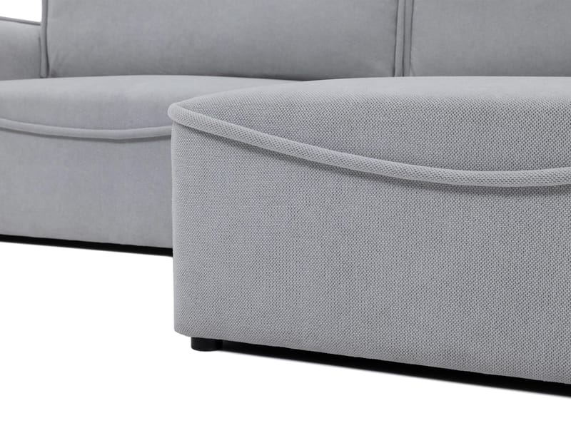 Navrel 3-seters Sovesofa med Sjeselong og Oppbevaring - Lys grå - Møbler - Sofaer - Sovesofaer