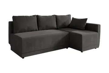 Nestor Hjørnesofa Høyre - Svart - Møbler - Sofaer - Sovesofaer