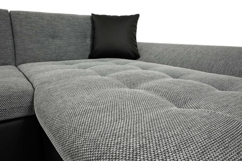 Niesha U-sovesofa - Grå/Hvit/Rød - Møbler - Sofaer - Sovesofaer