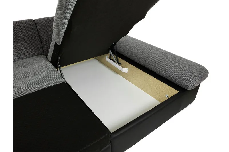 Niesha U-sovesofa - Svart - Møbler - Sofaer - Sovesofaer