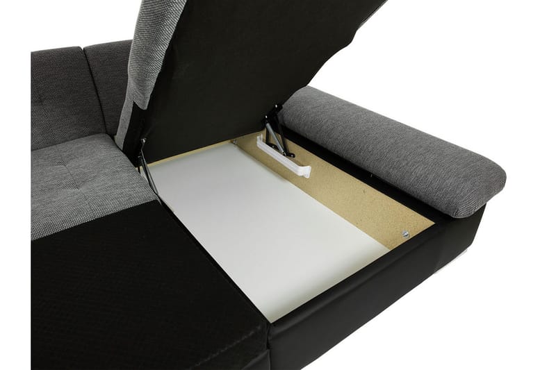 Niesha U-sovesofa - Svart - Møbler - Sofaer - Sovesofaer