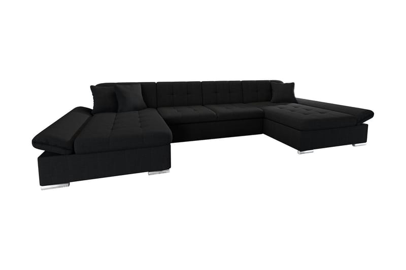 Niesha U-sovesofa - Svart - Sovesofaer - U sovesofa - Sovesofa divan