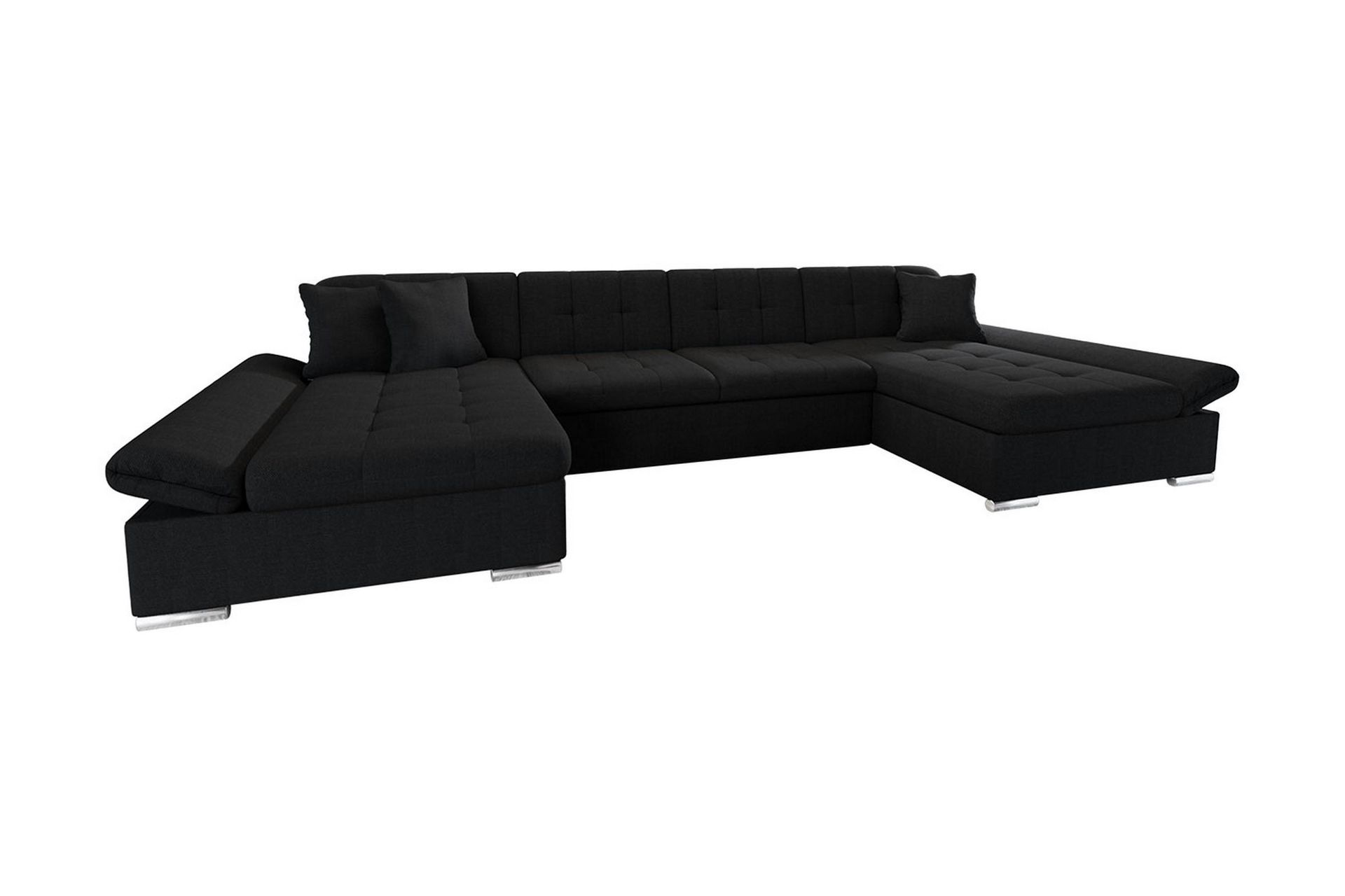 Niesha U-sovesofa - Svart