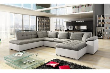 Niko U-sovesofa 350x205x76 cm - Beige / Grå - Møbler - Sofaer - Sovesofaer