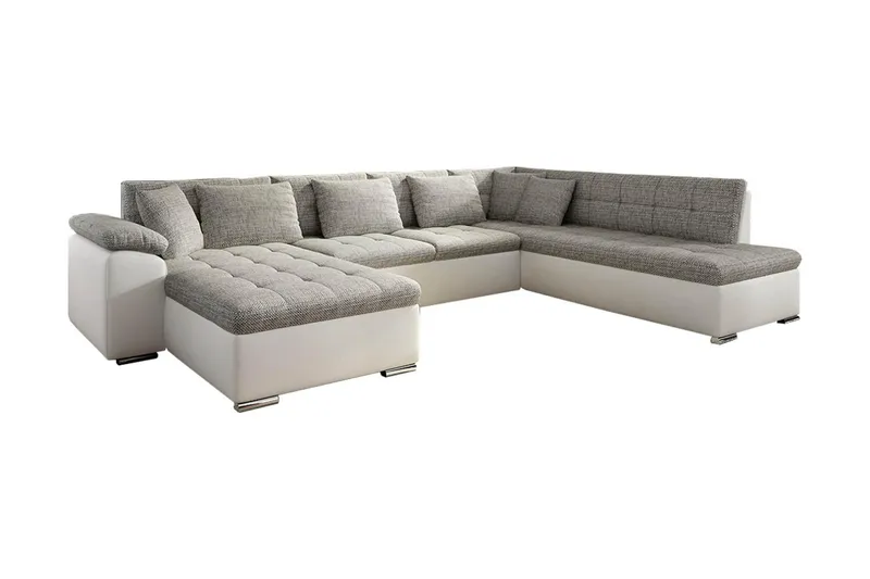 Niko U-sovesofa 350x205x76 cm, Beige / Grå
