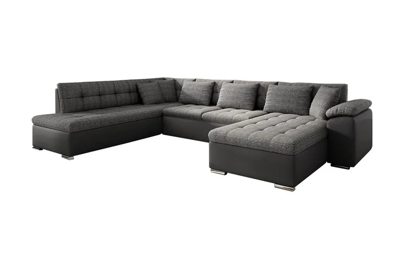 Niko U-sovesofa 350x205x76 cm - Grå - Møbler - Sofaer - Sovesofaer