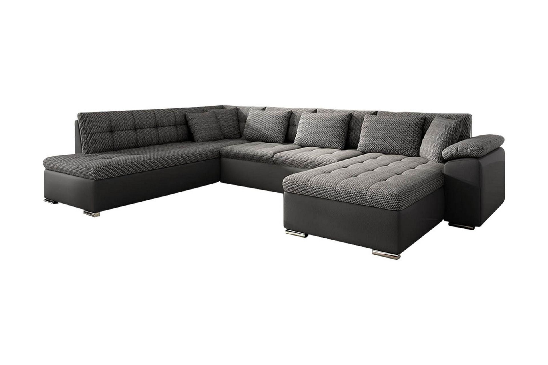 Niko U-sovesofa 350x205x76 cm - Grå