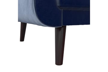 Nola 3-seters Sovesofa Fløyel/Blå - Dorel Home - Møbler - Sofaer - Sovesofaer - 3 seters sovesofa