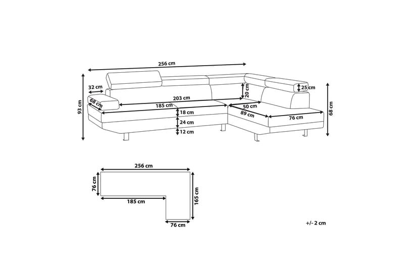 Norreia 5-seters Hjørnesovesofa Venstre - Møbler - Sofaer - Sovesofaer
