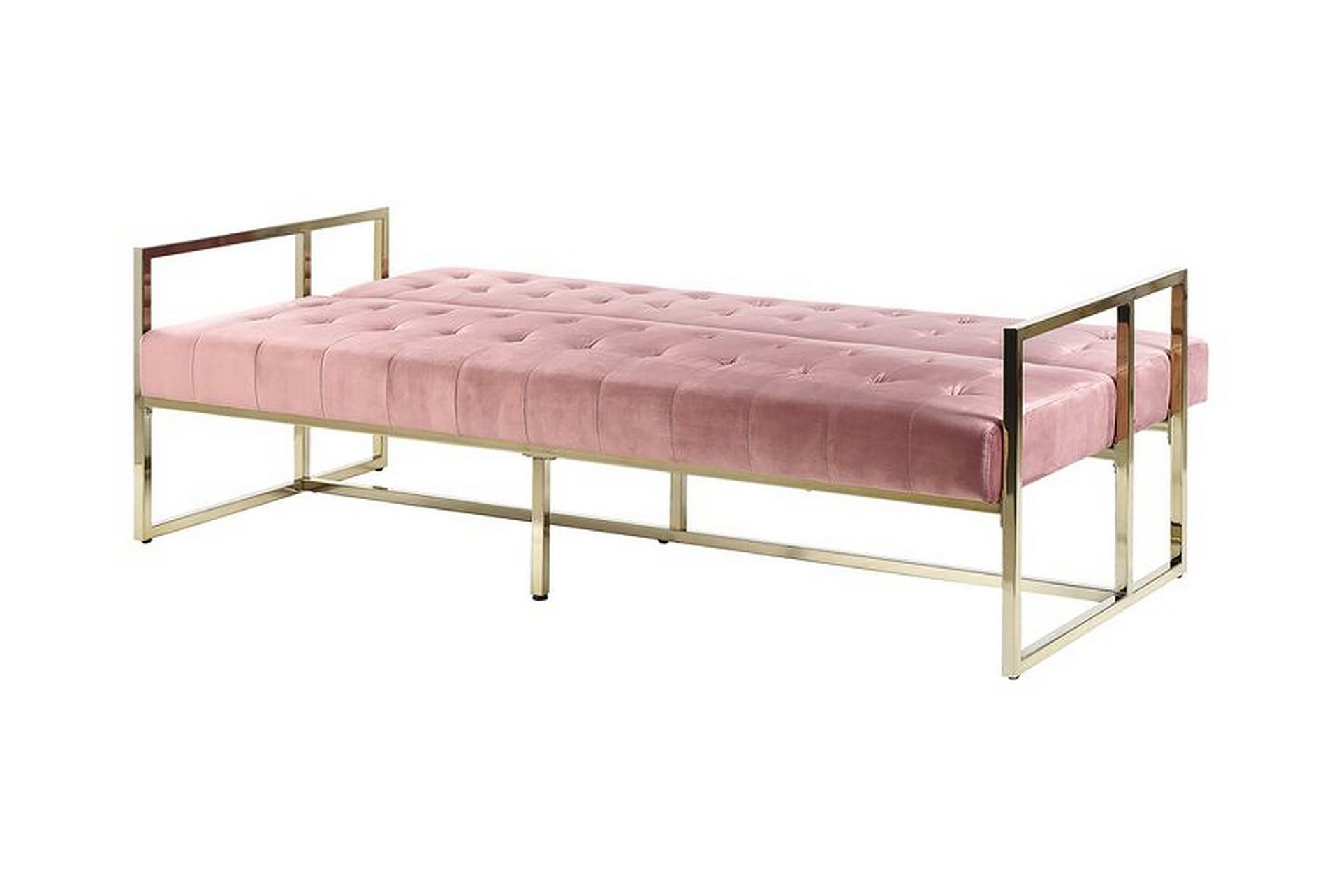 Ordsbo 3-seter Sovesofa - Fløyel / Rosa - Møbler - Sofaer - Sovesofaer