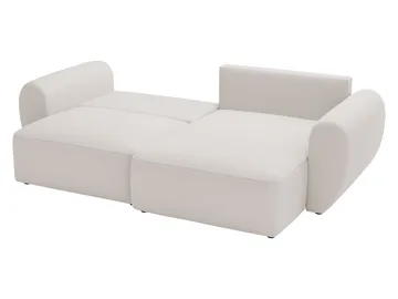 Osvar 3-seters sovesofa med sjeselong til høyre og oppbevaring - Svart - Møbler - Sofaer - Sovesofaer