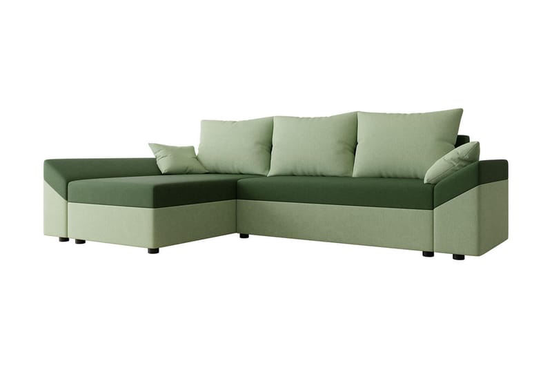 Ovadia 4-seters Sovesofa Høyre - Grønn - Møbler - Sofaer - Sovesofaer