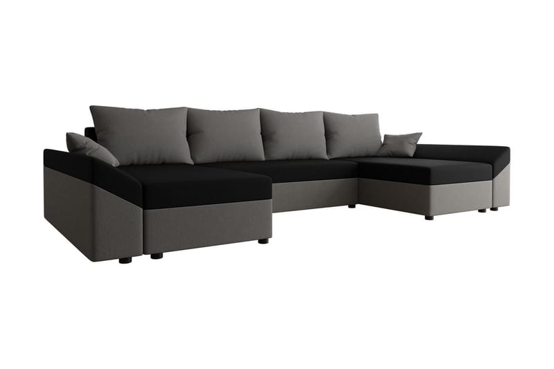 Ovadia 5-seters Sovesofa - Mørkegrå - Møbler - Sofaer - Sovesofaer