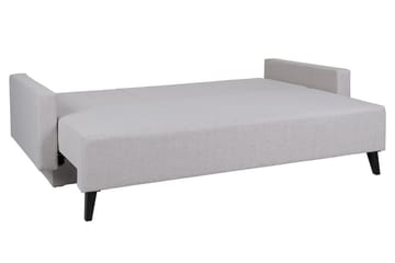 Oviedo 3-seter Sovesofa med Oppbevaring 95x215 cm i Stoff - Grå - Møbler - Sofaer - Sovesofaer