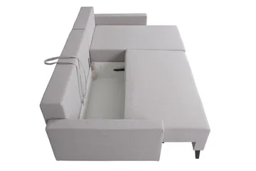 Oviedo Hjørnesofa - Svart Høyglans - Møbler - Sofaer - Sovesofaer