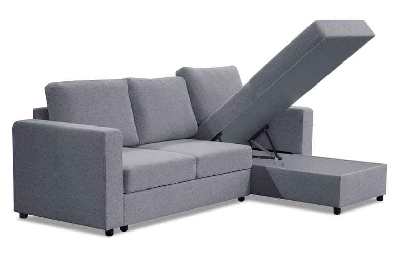Paris Divansovesofa Vendbar - Lysegrå - Møbler - Sofaer - Sovesofaer