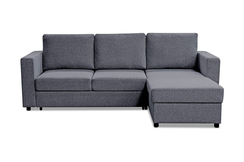 Paris Sovesofa 3-seter med Divan Vendbar - Grå - Møbler - Sofaer - Sovesofaer