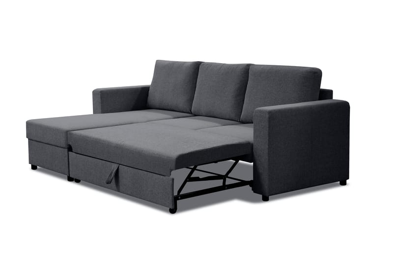 Paris Sovesofa 3-seter med Divan Vendbar - Grå - Møbler - Sofaer - Sovesofaer