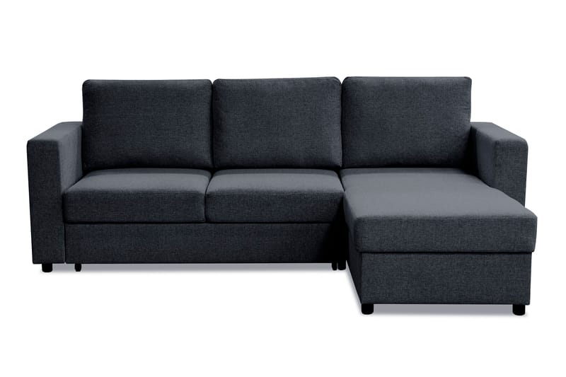 Paris Sovesofa 3-seter med Divan Vendbar - Mørkegrå - Møbler - Sofaer - Sovesofaer