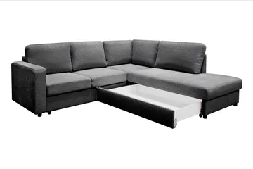Paris Sovesofa 4-seter Høyre - Mørkegrå - Møbler - Sofaer - Sovesofaer