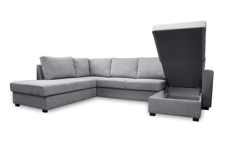 Paris U-Sovesofa Venstre - Lysegrå - Møbler - Sofaer - Sovesofaer