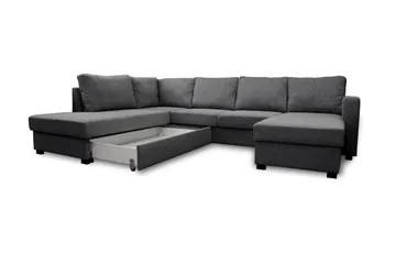 Paris U-Sovesofa Venstre - Mørkegrå - Møbler - Sofaer - Sovesofaer