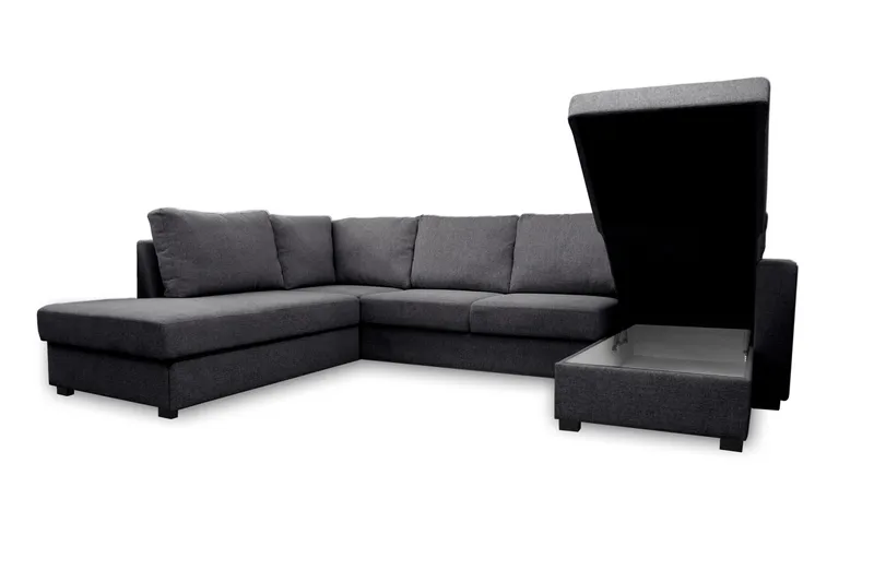 Paris U-Sovesofa Venstre - Mørkegrå - Møbler - Sofaer - Sovesofaer