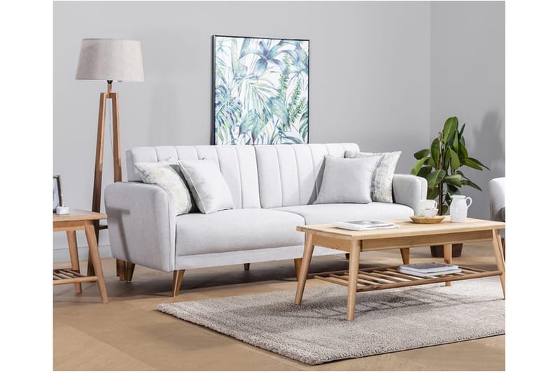 Pattyn Sovesofa 3-seter - Beige - Møbler - Sofaer - Sovesofaer
