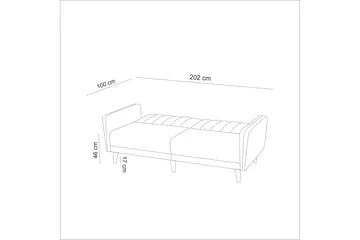 Pattyn Sovesofa 3-seter - Mørkeblå - Møbler - Sofaer - Sovesofaer